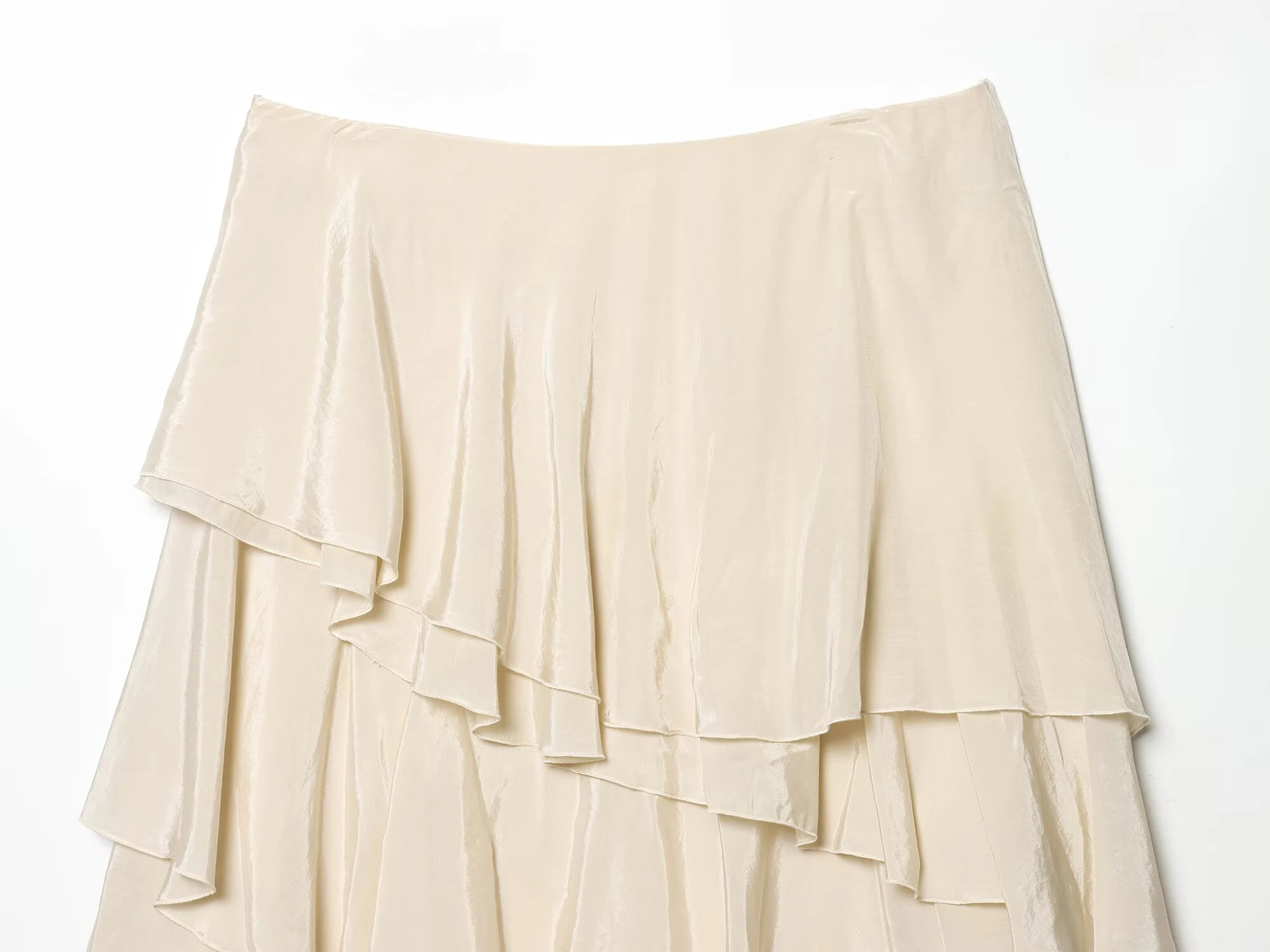 Spring and summer new women's clothing spicy ballet style loose mid waist layered decoration short cake skirt - Image 3