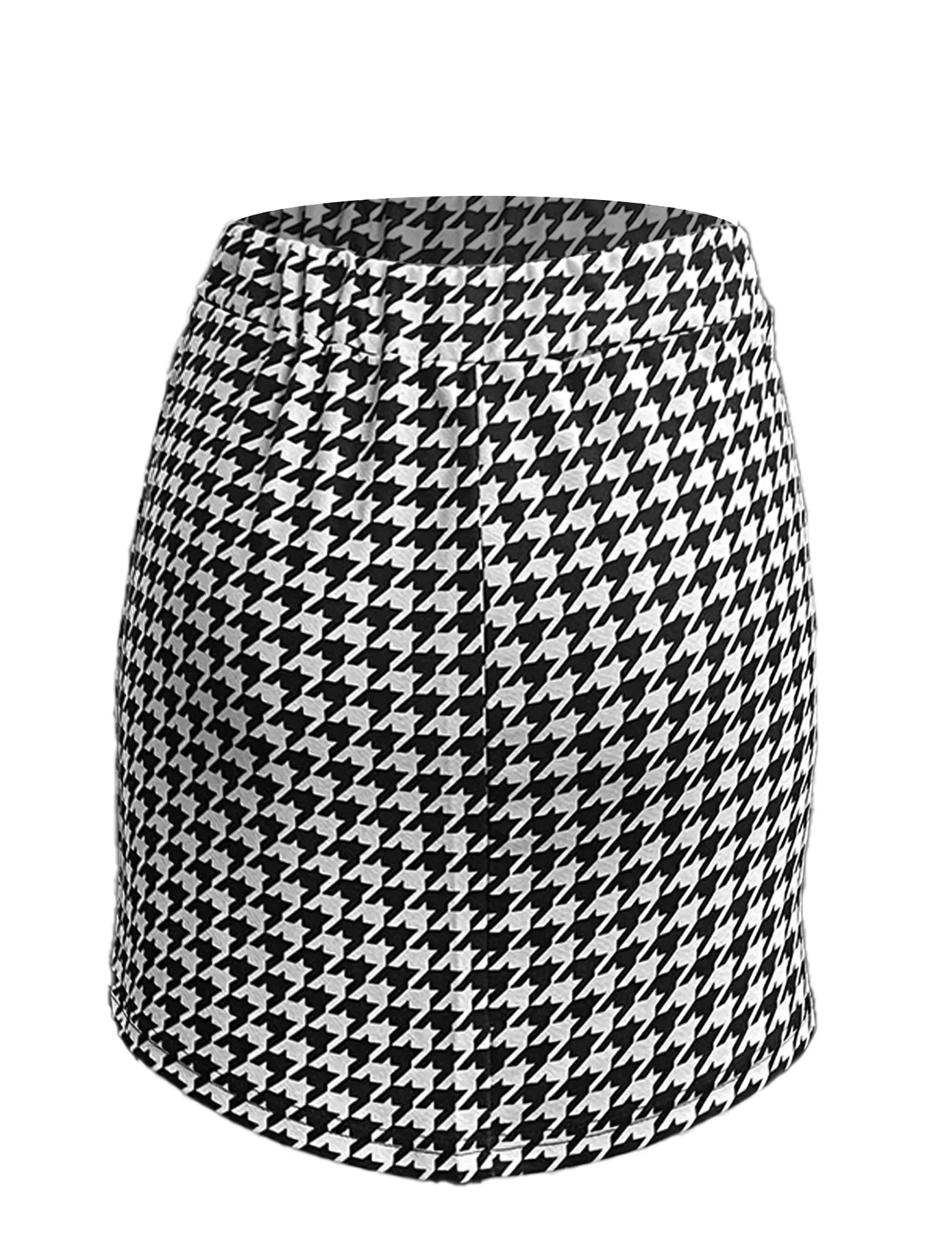 Qianniao style elegant elastic waist half skirt, hip hugging high waist short skirt - Image 5