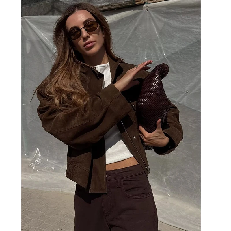 Women's Autumn Jackets 2025 New Fashion Big Pocket Elegant Women's Slim Warm Jackets Autumn Street Chic Young Student Coats - Image 2