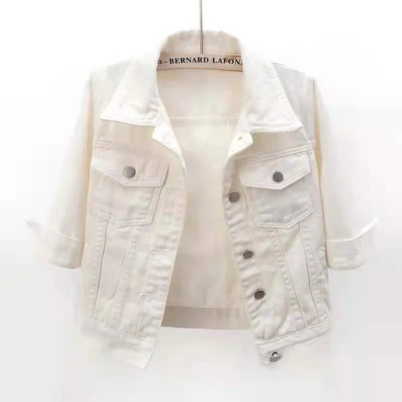 Women Denim Jacket Spring Autumn Short Coat Pink Jean Jackets Casual Tops Purple Yellow Purple Blue Loose Tops Lady Outerwear - Image 4