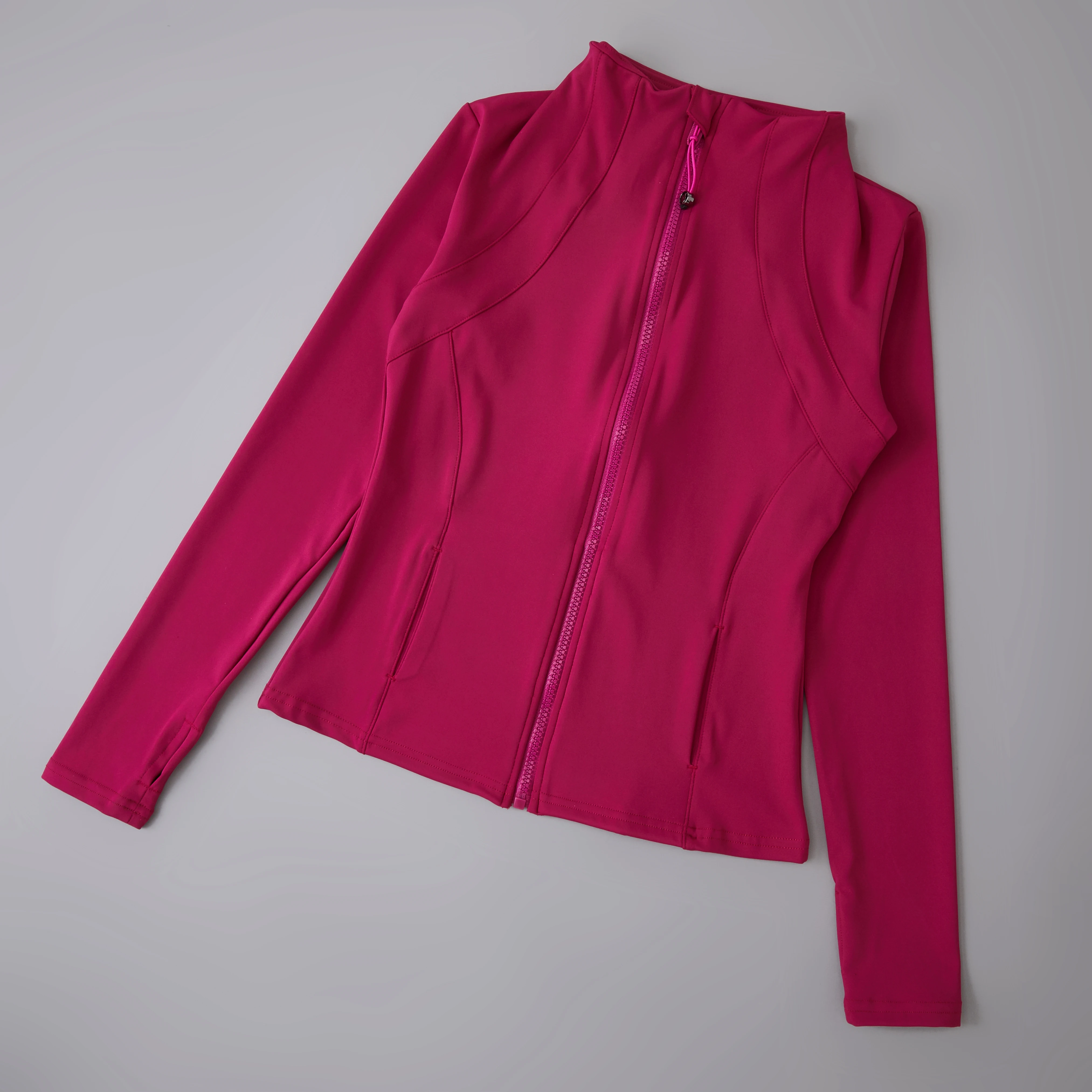 Long Sleeve sport fitness yoga clothing womens fitness crop top coat outfits for women slim yoga jackets zipper sport jacket - Image 6