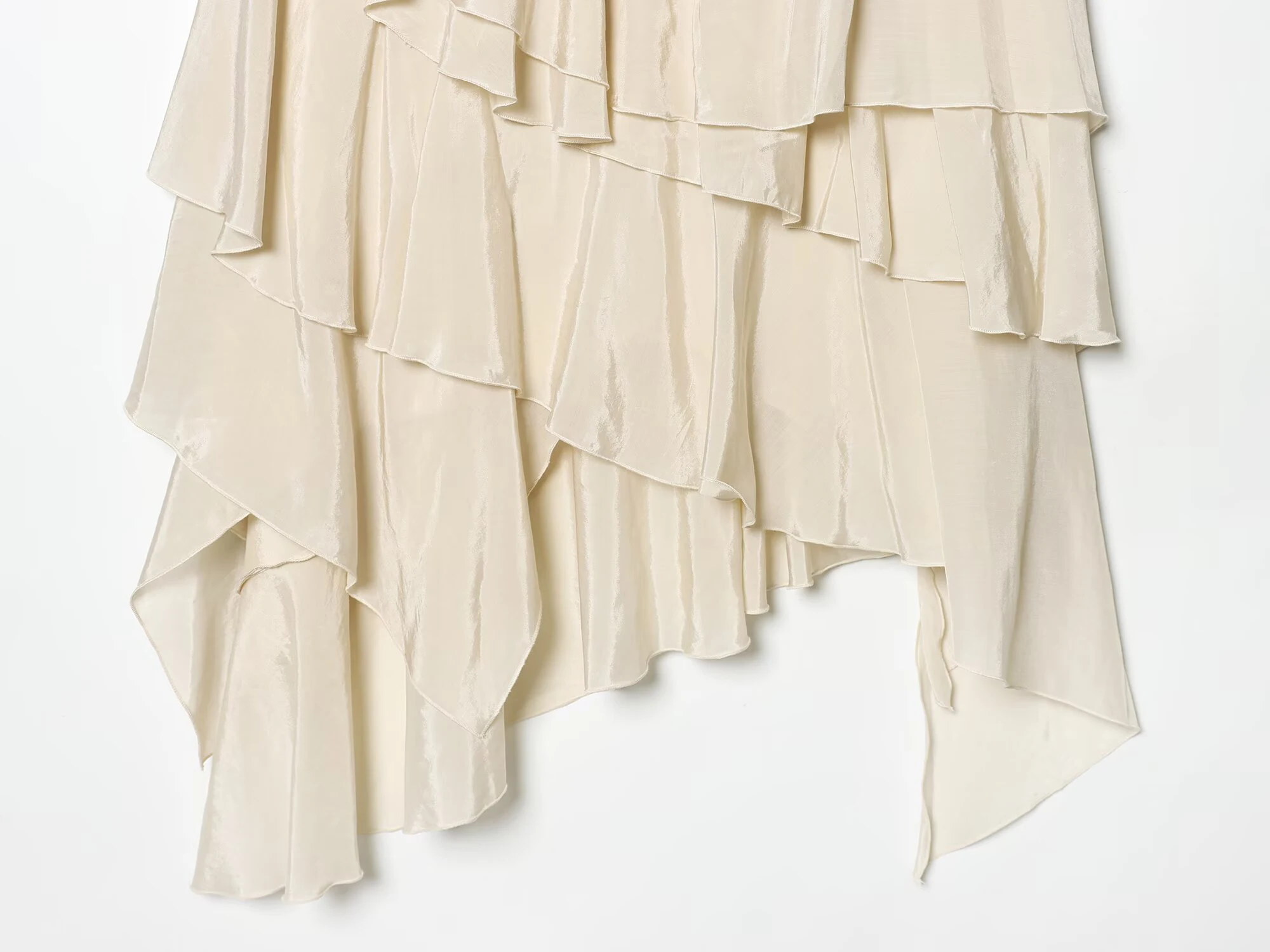 Spring and summer new women's clothing spicy ballet style loose mid waist layered decoration short cake skirt - Image 5