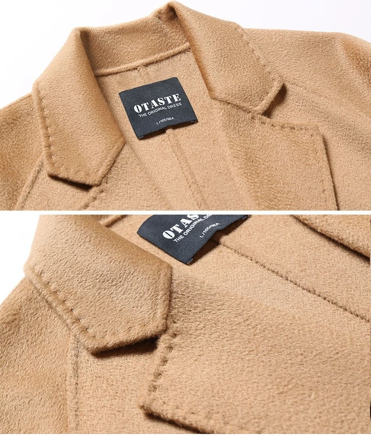 2026 Winter New Women's Water Ripple Double-sided Cashmere Wool Coat Ladies‘ Long Jackets Coats 95% Wool+5% Cashmere - Image 5